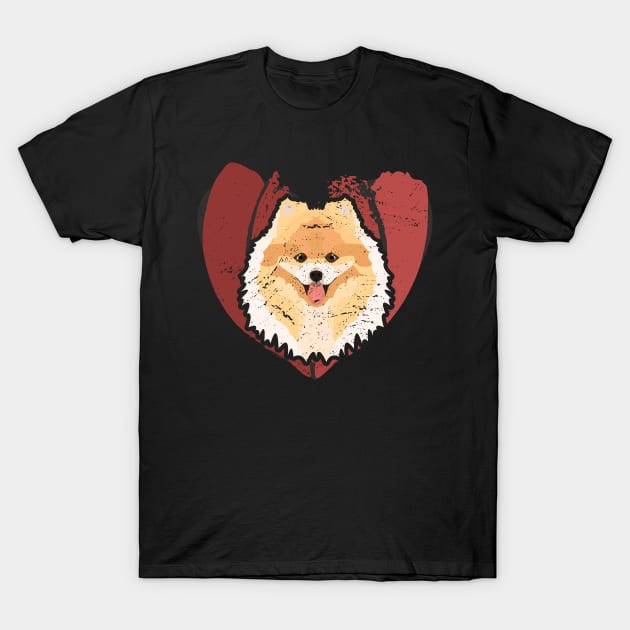 Valentine's Day Pomeranian T-Shirt by GreenOptix